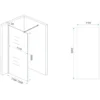 Wiesbaden Slim Glasplaat Inloopdouche - 900x2000x8mm - Profielloos - NANO - Spiegelrook- naar Helder Glas