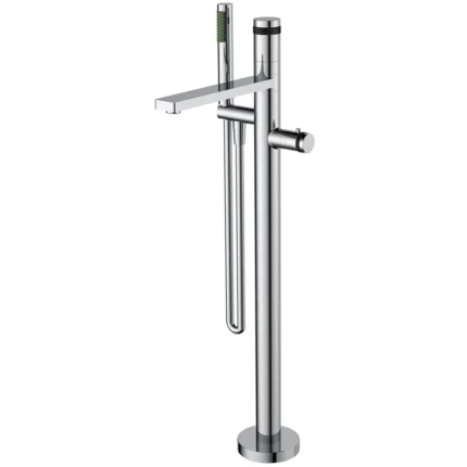 Wiesbaden Sphere Thermostatische Badmengkraan - Vrijstaand - Messing - Chroom