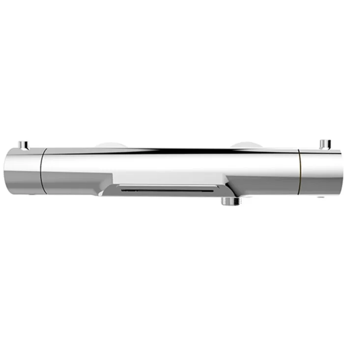 Wiesbaden Style Thermostatische Badmengkraan Waterval - 15cm - Cooltouch - Opbouw - Messing - Chroom