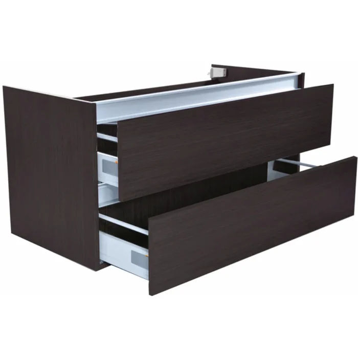 Wiesbaden Vision Wastafelonderkast - 100x46cm - 2 lades - MDF - Houtnerf Grijs