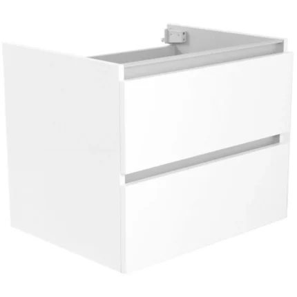 Wiesbaden Vision Wastafelonderkast - 60x46cm - 2 lades - MDF - Glans Wit