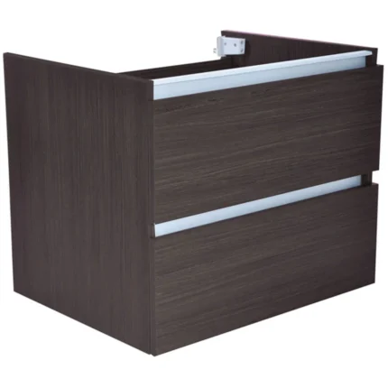 Wiesbaden Vision Wastafelonderkast - 60x46cm - 2 lades - MDF - Houtnerf Grijs