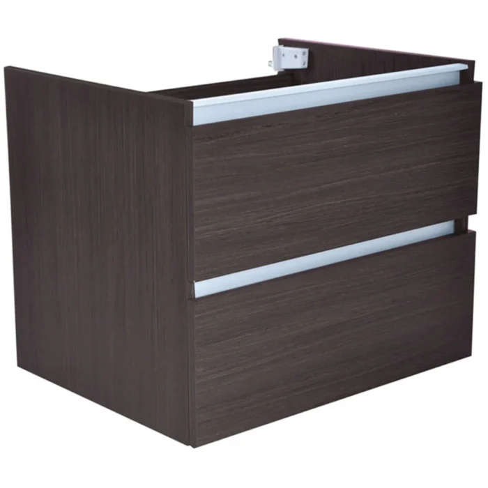 Wiesbaden Vision Wastafelonderkast - 60x46cm - 2 lades - MDF - Houtnerf Grijs