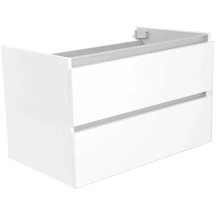 Wiesbaden Vision Wastafelonderkast - 80x46cm - 2 lades - MDF - Glans Wit