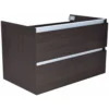 Wiesbaden Vision Wastafelonderkast - 80x46cm - 2 lades - MDF - Houtnerf Grijs