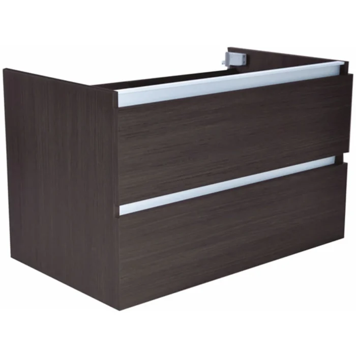 Wiesbaden Vision Wastafelonderkast - 80x46cm - 2 lades - MDF - Houtnerf Grijs