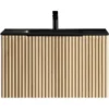 Xellanz Ribbella Wastafelonderkast - 100x45cm - 1 lade - Softclose - Naturel Eik