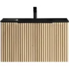 Xellanz Ribbella Wastafelonderkast - 80x45cm - 1 lade - Softclose - Naturel Eik
