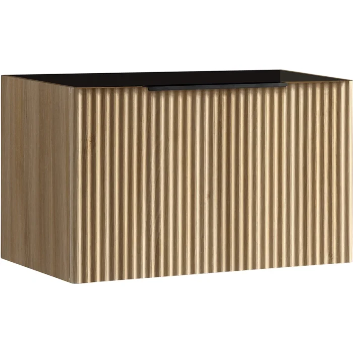 Xellanz Ribbella Wastafelonderkast - 80x45cm - 1 lade - Softclose - Naturel Eik