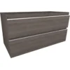Xellanz Tigris Wastafelonderkast - 100x46cm - 2 lades - MDF - Houtnerf Grijs