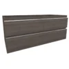Xellanz Tigris Wastafelonderkast - 120x46cm - 4 lades - 2 uitsparingen - MDF - Houtnerf Grijs