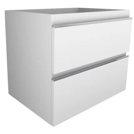 Xellanz Tigris Wastafelonderkast - 60x46cm - 2 lades - MDF - Glans Wit