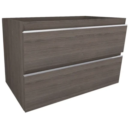 Xellanz Tigris Wastafelonderkast - 80x46cm - 2 lades - MDF - Houtnerf Grijs