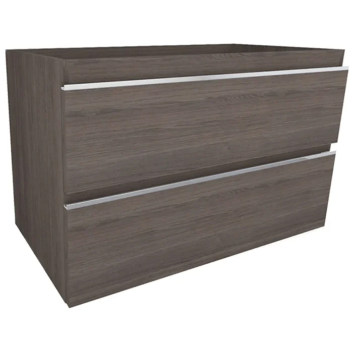Xellanz Tigris Wastafelonderkast - 80x46cm - 2 lades - MDF - Houtnerf Grijs