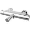 Wiesbaden Style Thermostatische Badmengkraan - 15cm - Cooltouch - Opbouw - Messing - Chroom